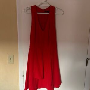 Women’s red sleeveless dress